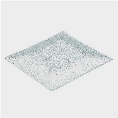 Блюдо сервировочное Доляна «Акцент», 15×15 см, стекло