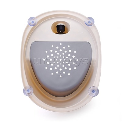 Детский стульчик - сиденье с термометром (серый)