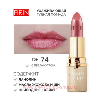 FIRIN Губная помада Нежная тон 074 сливовый сироп