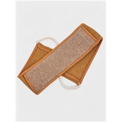 Мочалка-лента для тела Доляна, длинная, 70×10 см, конопляное волокно