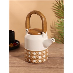 Набор для чаепития «Стиль», чайник, 2 стакана, керамика