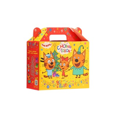 Сладкий новогодний подарок «Три кота, b34», детский, 900 г