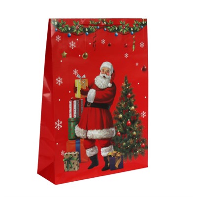 Пакет подарочный Новый год 55x40x13см / 451XL /уп 12/240/микс/128г/м2