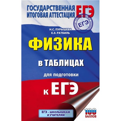АСТ Н. С. Пурышева, Е. Э. Ратбиль "ЕГЭ. Физика в таблицах и схемах для подготовки к ЕГЭ"