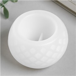 Молд силиконовый «Подсвечник вытянутый шар с кругами» 8.3×8.3×8.3 см