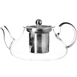 60076 Заварочный чайник 3пр 800мл стек н/с LR(х24)