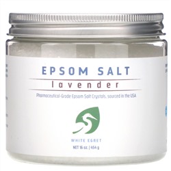 White Egret Personal Care, Английская соль, лаванда, 454 г (16 унций)