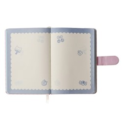 Записная книжка подарочная, А6+,132 листа, цветной блок, с фигурным хлястиком, обложка ПВХ, «Аниме», МИКС
