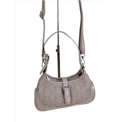 Женская сумка из искусственной кожи, цвет серо-белый