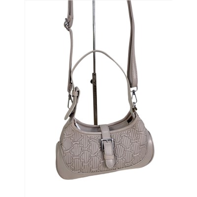 Женская сумка из искусственной кожи, цвет серо-белый