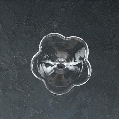 Креманка «Флер», 9.8×12 см, стекло, прозрачная