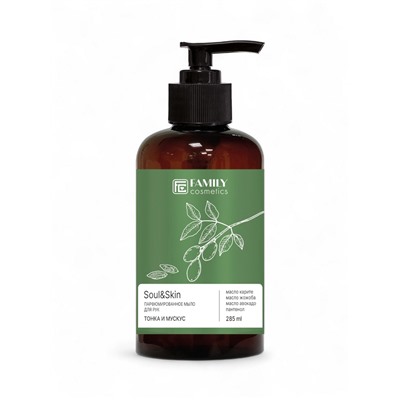 Мыло для рук парфюмированное Soul&Skin тонка и мускус, 285 мл