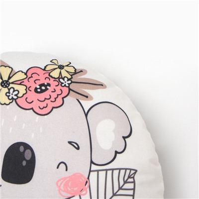 Подушка декоративная «Этель. Коала», d=30 см, велюр