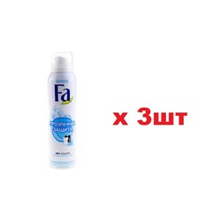 Fa Дезодорант спрей 150мл Freshness control Прозрачная защита 3шт
