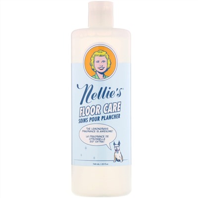 Nellie's, Средство для мытья полов, лимон, 25 ж. унц. (740 мл)