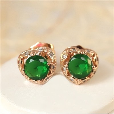 Серьги-гвоздики позолота  H01-14688р