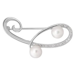 Брошь, жемчуг, FYN-0034
