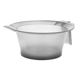 Dewal Beauty Чаша для краски прорезиненная DBHS47gray transparent, прозрачный серый, 260 мл 18839