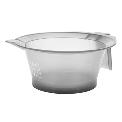 Dewal Beauty Чаша для краски прорезиненная DBHS47gray transparent, прозрачный серый, 260 мл 18839