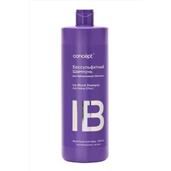 Concept Бессульфатный шампунь для нейтрализации желтизны / Ice Blond Shampoo Anti-Yellow Effect, 1000 мл KRISTALLER, 1109399