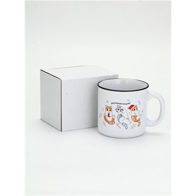 УЦЕНКА Кружка керамическая новогодняя «Замурчательного праздника», 530 мл