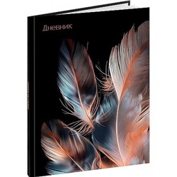Дневник для старших классов (твердая обложка) "КРАСИВЫЕ ПЕРЬЯ - 1" выб.лак Д48-9457 Проф-Пресс