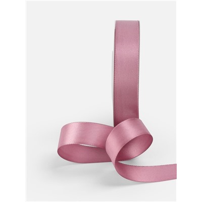 Лента атласная TEIRA, двухсторонняя, 20 мм, 25±1 м, розовая №165