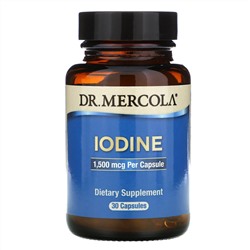 Dr. Mercola, йод, 1,5 мг, 30 капсул