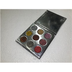 палетка теней с блёстками гелиевые основа от Galaxy TZ cosmetix