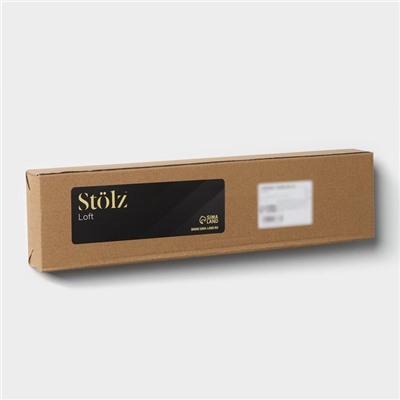 Поручень для ванны антискользящий Stölz, 43.5×7×5.5 см, нержавеющая сталь, чёрный