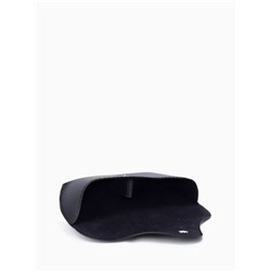 Футляр для очков на кнопке, однотонный, размер 16×3.5×6.5 см, чёрный