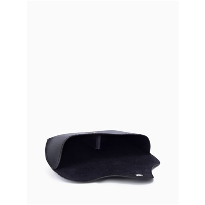 Футляр для очков на кнопке, однотонный, размер 16×3.5×6.5 см, чёрный