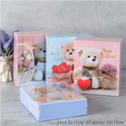 Фотоальбом 40 фото 10x15 Мишки / 9551 /уп 72/ 20 листов