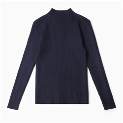 Свитер для девочек, цвет тёмно-синий, рост 146-152 см