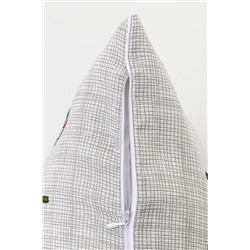 Наволочка декоративная рогожка Lizzy Home размер 50х50 см рисунок кошки НАТАЛИ, 1126689