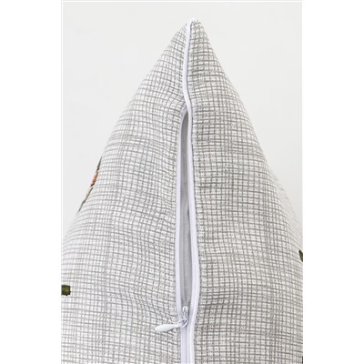 Наволочка декоративная рогожка Lizzy Home размер 50х50 см рисунок кошки НАТАЛИ, 1126689