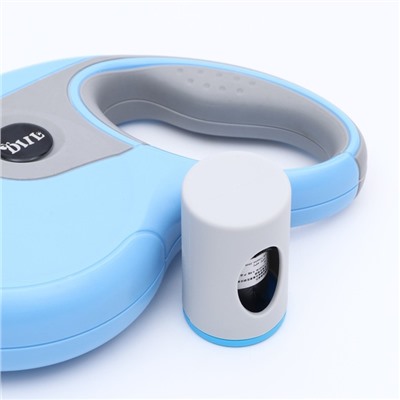 Рулетка DIIL, 8 м, до 50 кг, лента, прорезиненная ручка, голубая, серая