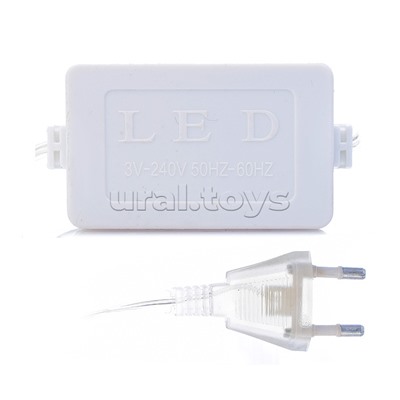 Электрогирлянда светодиодная Роса, 10 м, 100 ламп, синий