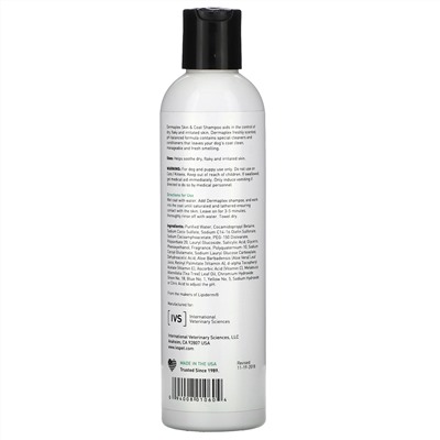 International Veterinary Sciences, Dermaplex, Skin & Coat Support Shampoo, For Dogs & Puppies, Fresh Scent, 8 fl oz ( 236 ml)