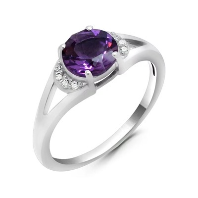 Кольцо из серебра аметист, Лили