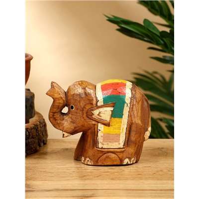 Сувенир «Слонёнок», 11×5×9 см, дерево, бежевый