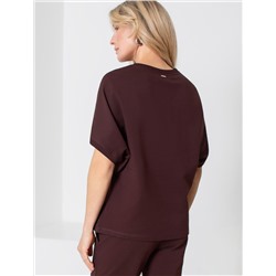 Футболка свободная из футера двухнитки с эластаном