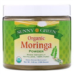 Sunny Green, Organic Moringa Powder,  3.5 oz (100 g)