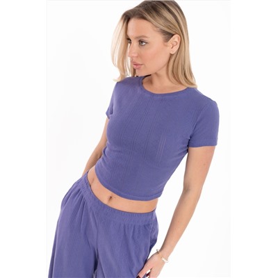 Футболка облегающая из рибаны М325433с