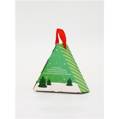 Бомбочки для ванны «Санта», набор 3 шт. × 40 г, пряный глинтвейн, URAL LAB