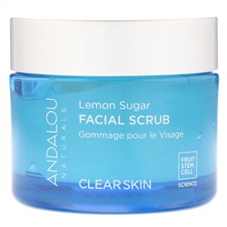 Andalou Naturals, Скраб для лица, лимон и сахар, очищение, 50 г (1,7 унции)