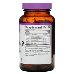 Bluebonnet Nutrition, растительные омега-3-6-9 кислоты, 90 мягких желатиновых капсул