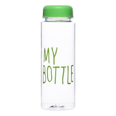 Бутылка для воды My bottle, 500 мл, 19×6 см, мешок в комплекте, МИКС
