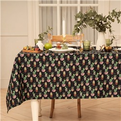 Скатерть «Этель» Succulents, 146×180 см, 100% хлопок, саржа 190 г/м²