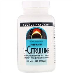 Source Naturals, L-цитруллин, 500 мг, 120 капсул